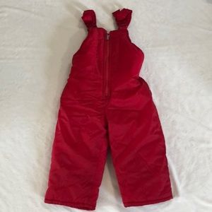 EUC red snow pants size 2t